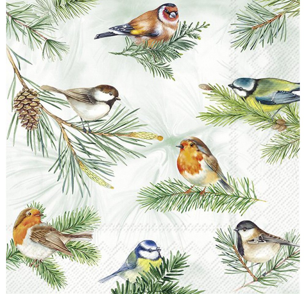 IHR Papierserviette Birds on Branch, (20 St), 20 Stück von IHR