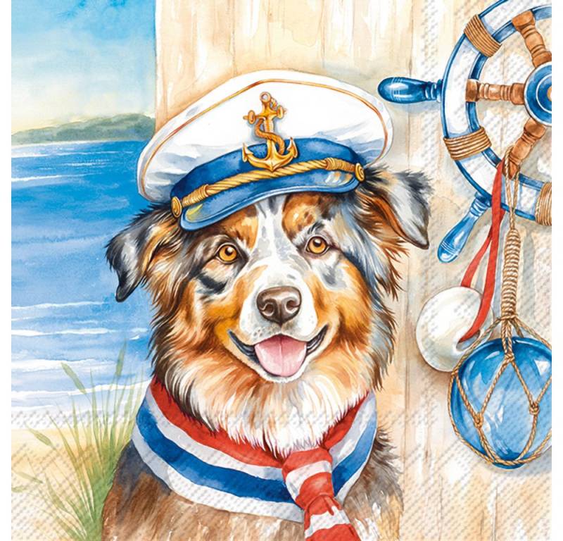 IHR Papierserviette Captain Jack, (20 St), 33x33cm von IHR