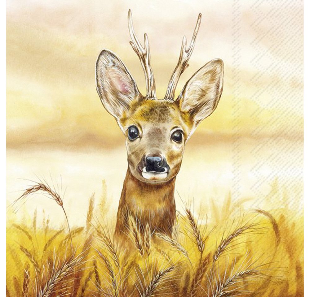 IHR Papierserviette Golden Autumn, (20 St), 20 Stück von IHR