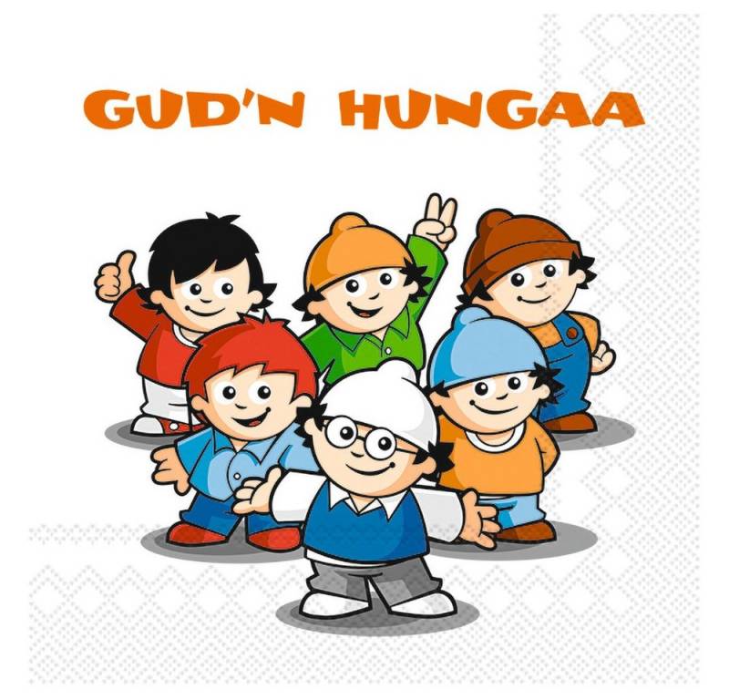 IHR Papierserviette Gud'n Hungaa, (20 St), 33 cm x 33 cm von IHR