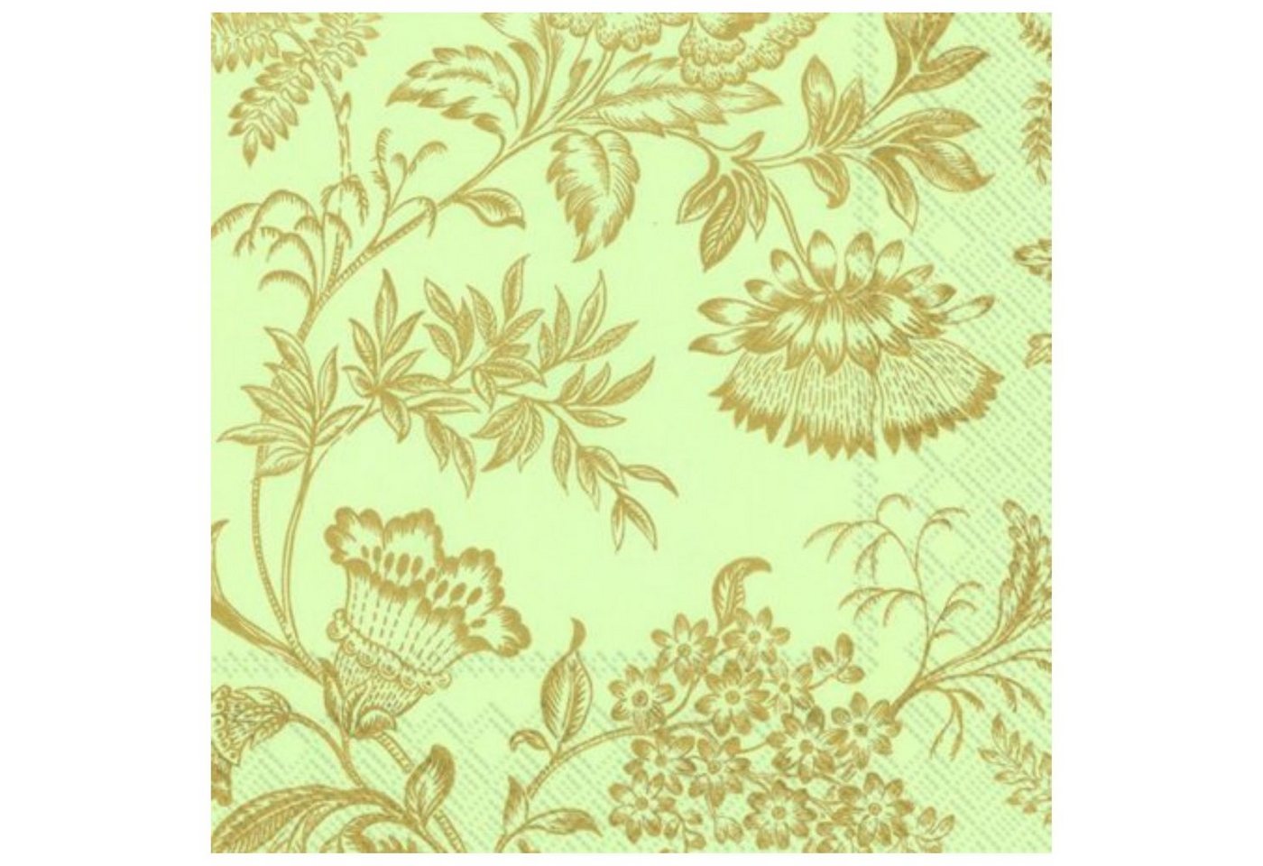 IHR Papierserviette Lunchservietten 'Florence' Grün Gold, 20 St. IHR Papierserviette Lunchservietten 'Florence' Grün Gold, 20 St. von IHR
