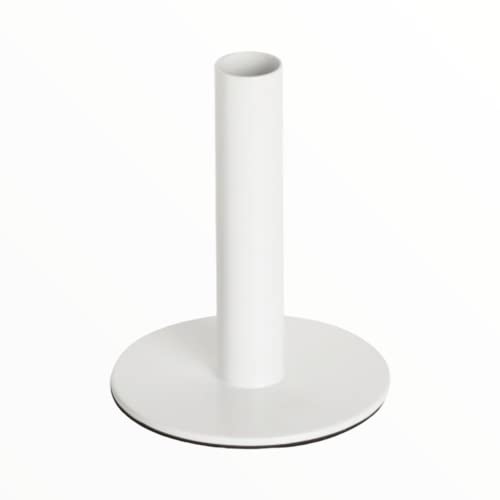 Ideal Home Range Kerzenständer für Stabkerzen aus Metall Weiß 12,5cm Tischdeko Kerze Kommunion Konfirmation Taufe Ostern von IHR