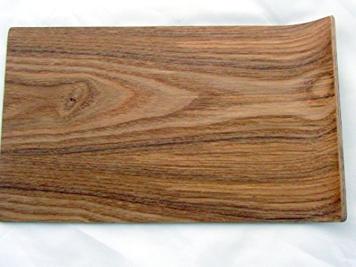 Ihr Tablett kleines Serviertablett aus Holz, Maserung, ca. 30 cm lang, mit nach oben geschwungenen Rand/Griff von IHR