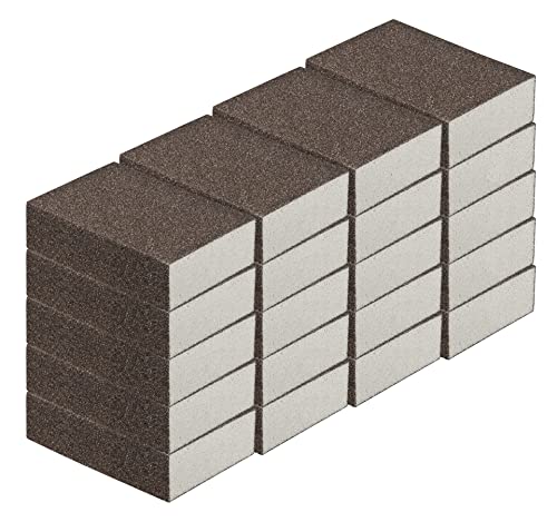Schleifschwamm GROB 20-er-Set I Körnung 60-220 DIY Handschleifer I für verschiedene Materialien geeignet I hochwertiger Handschleifklotz Schleifklotz Schleifblock Schleifschwamm GROB 20-er-Set I Körnung 60-220 DIY Handschleifer I für verschiedene Materialien geeignet I hochwertiger Handschleifklotz Schleifklotz Schleifblock von iHS Range