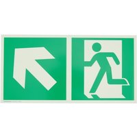 R-Schild,Rett.weg li auf 30x15cm,Alu,nachl. von FP