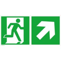 R-Schild,Rett.weg re auf 30x15cm,Alu,nachl. R-Schild,Rett.weg re auf 30x15cm,Alu,nachl. von FP