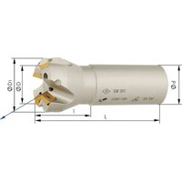 Ihtec - Schaftfr�ser 45Grad Z3 Innenk�hlung D25,0mm von IHTEC