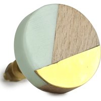 Runder Möbelgriff Schubladengriff Grafisch Gold Metall Holz Kommodengriff Ø 3, 7 cm Runder Möbelgriff Schubladengriff Grafisch Gold Metall Holz Kommodengriff Ø 3, 7 cm von IHermine
