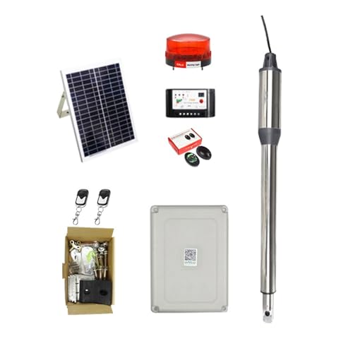 Automatischer Schiebetoröffner, Automatischer (660 lb) automatischer Toröffner mit Einzelschwinge, geeignet for Öffnen von Toren/Tormotor, solarbetrieben, optional Sicherheitssystem-Kit für Schiebetor von IIGEN