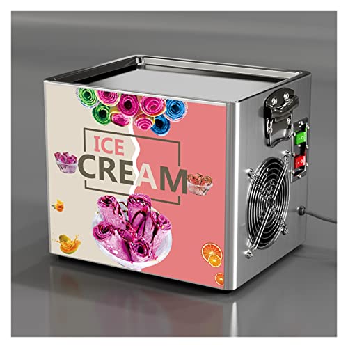 Desktop-Kleine gebratene Eiscreme-Rollenmaschine Haushalt tragbare Joghurt-Slushie-Hersteller 330 W schnelle Abkühlung Einfach zu bedienen für Anfänger und Profis von IIGEN