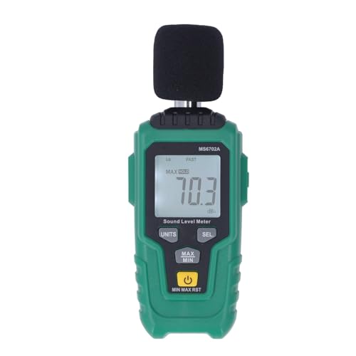 Dezibelmesser, Hintergrundbeleuchtung LCD Digital Sound Level Meter Handheld Dezibel Tester Multifunktionale Lärm Lautstärke Detektor for Zuhause für Messungen zu Hause und in Fabriken von IIGEN