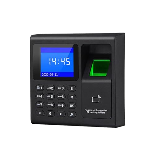 IIGEN Zeit Uhr, Biometrisches Fingerabdruck-Scanner-RFID-Zugriffskontrollsystem 1000 Benutzer USB-Zeitrekorder-Anwesenheitsmaschine for Fabrikbüro für Kleinunternehmen und Büros von IIGEN