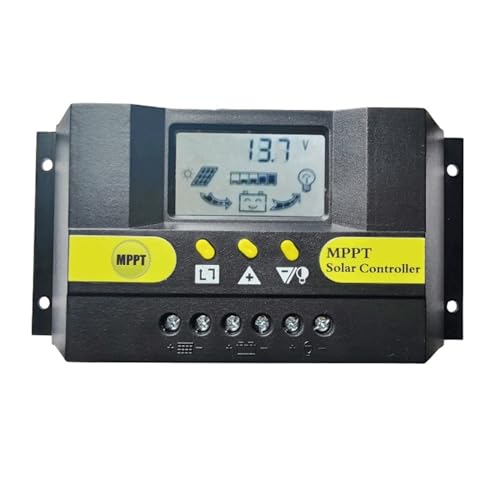 Solarladeregler 10A 20A 30A MPPT Solar Laderegler 12V 24V Auto LCD Display Dual USB 5V Ausgang solar Panel Batterie Regler Mehrfacher Schutz gegen Überladung(MPPT 20A) von IIGEN