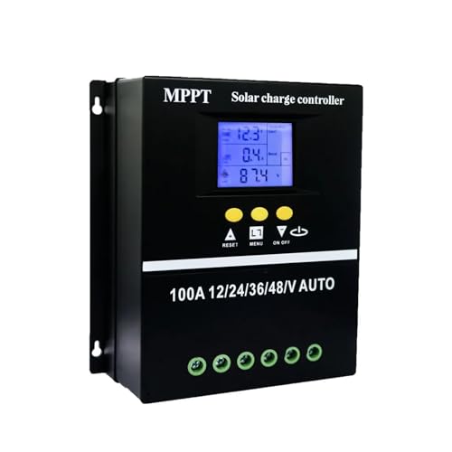 Solarladeregler 60A 80A 100A MPPT Solar Laderegler 12V 24V 36V 48V Solar Panel Batterie Intelligenter Regler Mehrfacher Schutz gegen Überladung(80A) von IIGEN