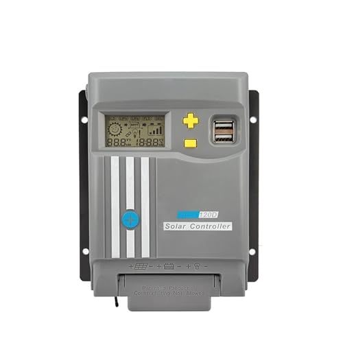 Solarladeregler MPPT 20A Mit 12V/24V Auto Solar Panel Batterie Regler Laderegler Dual USB for solar System Mehrfacher Schutz gegen Überladung(MPPT120D-WIFI) von IIGEN