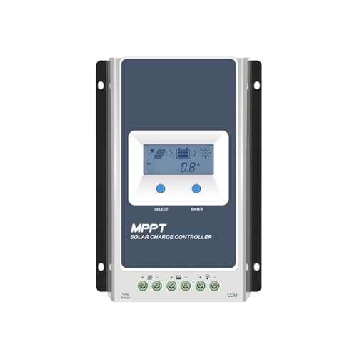 Solarladeregler MPPT 40A 30A 20A 10A Solar Laderegler 12V 24V Auto Solar Panels Regler Solar Batterie Laderät Tracer Serie Mehrfacher Schutz gegen Überladung(20A(2206AN)) von IIGEN