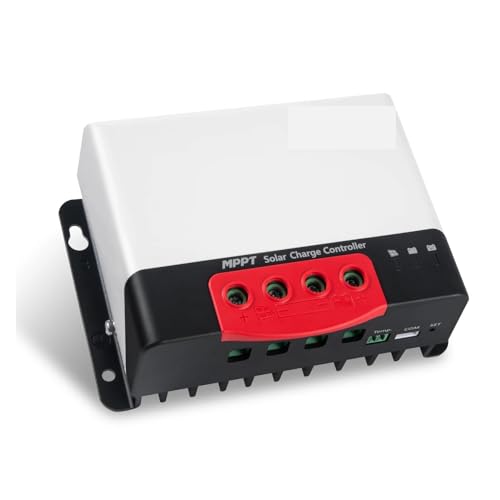 Solarladeregler MPPT Solarladeregler 40A 12V 24V Solarstromregler mit BT-2 RM-6 LCD Mehrfacher Schutz gegen Überladung(Only Controller) von IIGEN