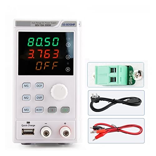 Tischnetzteil in Laborqualität, Variables DC-Netzteil mit Speicherfunktion 40 A 20 V 300 W Laborprogrammierbare Laborbank-Netzteilquelle Einstellbar Einfach einzustellen und zu verwenden(SS-8010HP) von IIGEN