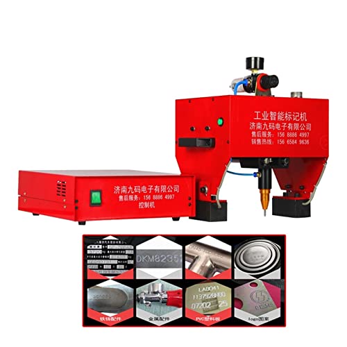 Tragbare Markiermaschine for VIN-Code 170 * 110 pneumatische Metall-Nadelpräger-Markiermaschine Plotter-Drucker-Codiermaschine Einfach zu bedienen für Anfänger und Profis (Color : 100 x 20MM) von IIGEN