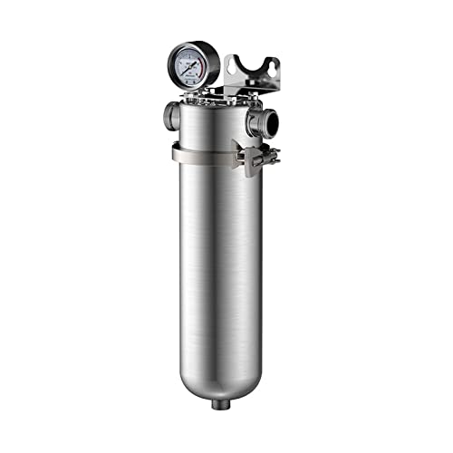 Wasserfilter 304 Edelstahl-Vorfilter For Das Ganze Haus, Große Durchflussklemme, Gewerblicher Hauswasserreiniger Einfach zu installieren und leckt nicht(4 points pipe) von IIGEN