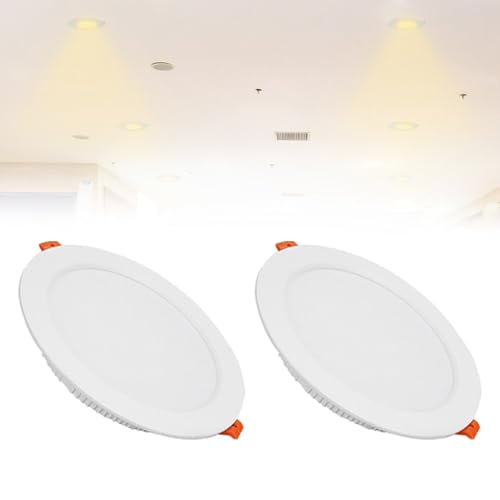 IINCOOY 2er-Pack Downlights for Die Decke, 3000 K–6500 K Wählbar, LED-Deckeneinbauleuchten, IP21, LED-Deckenleuchte for Den Flur(Neutral White,21w) von IINCOOY