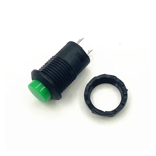 5pcs DS228 On/off latching or Momentary push button switch locking car dashboard boat 12V DS428 IINKUEYK(5Pcs Green,Momentary) von IINKUEYK