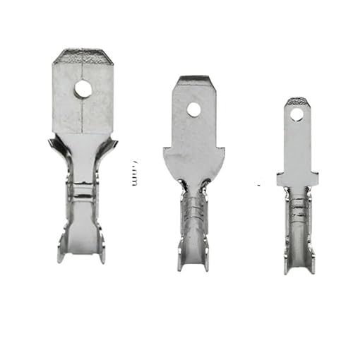 IINKUEYK 100pcs 2.8mm 4.8mm 6.3mm Bullet Crimp Terminal Connectors Set Spade Connector Wire Connectors Kit Cold Press Terminal (2.8mm) von IINKUEYK