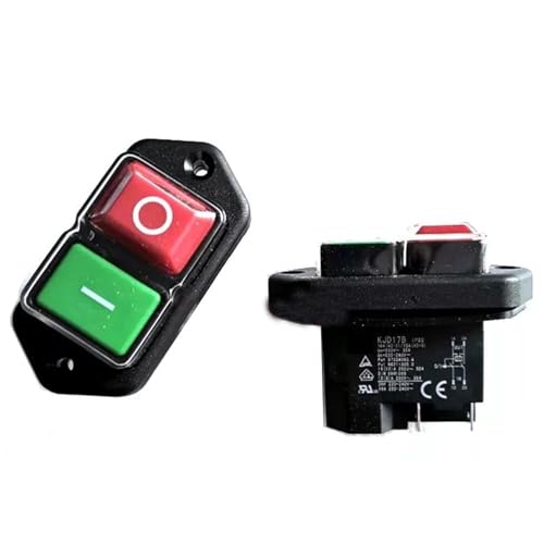 KJD17B 4-Terminals Electromagnetic Pushbutton Switches for Slicer Meat Grinder 220V-240V IINKUEYK von IINKUEYK