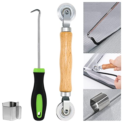 Werkzeug Einzieher Einroller für Keder Fliegengitter Kederwerkzeug Spline Roller Gummistreifen Haken Werkzeug Doppelrad Dichtungseinroller mit Holzgriff für Fenster Werkzeug Einzieher Einroller für Keder Fliegengitter Kederwerkzeug Spline Roller Gummistreifen Haken Werkzeug Doppelrad Dichtungseinroller mit Holzgriff für Fenster von IIRC