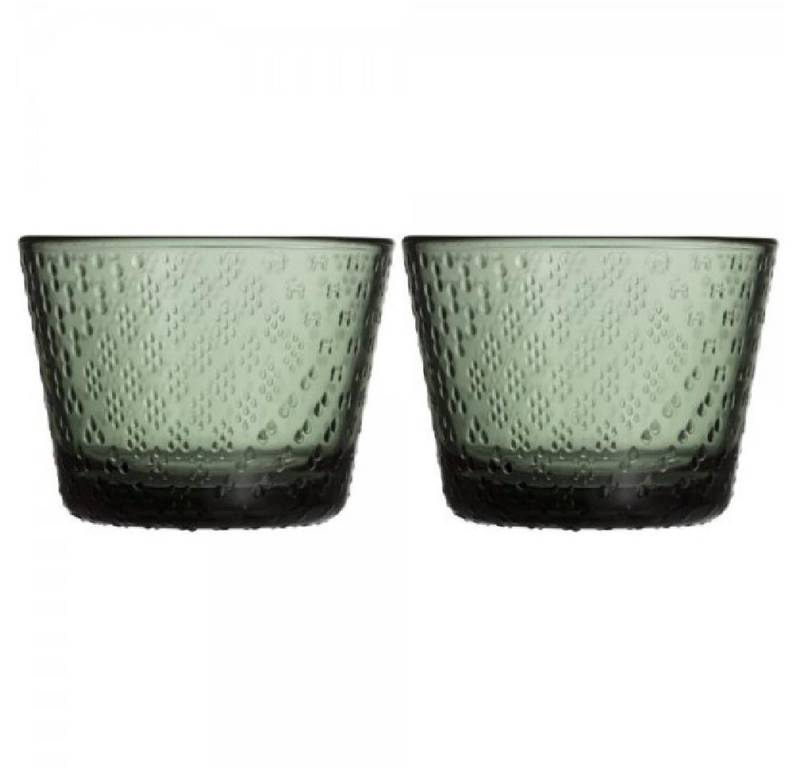 IITTALA Leerglas Trinkgläser Tundra Pine Green (Klein) (2-teilig) von IITTALA