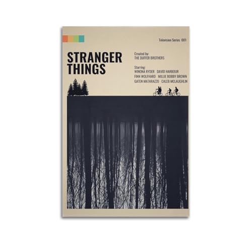 IIWERUW Poster "Stranger Things", Leinwand, ästhetisches Cover, Poster, Vintage-Musik und Filme, dekoratives Gemälde für Wohnzimmer, Schlafzimmer, 50 x 75 cm, ungerahmter Stil IIWERUW Poster "Stranger Things", Leinwand, ästhetisches Cover, Poster, Vintage-Musik und Filme, dekoratives Gemälde für Wohnzimmer, Schlafzimmer, 50 x 75 cm, ungerahmter Stil von IIWERUW