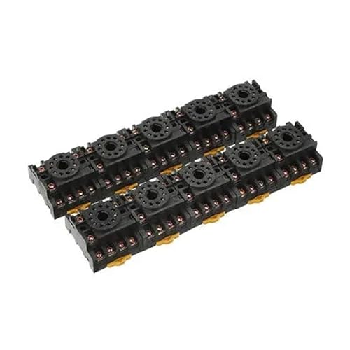 10Pcs 11 Pin 10mm DIN Rail Panel Mounted Electromagnetic Power Relay Socket Base 10Pcs 11 Pin 10mm DIN Rail Panel Mounted Electromagnetic Power Relay Socket Base von IIXUDXMSH