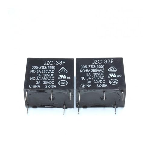 50PCS/lot Power relays HF33F JZC-33F-005-ZS3 5V 5A 250VAC 5PIN rela 50PCS/lot Power relays HF33F JZC-33F-005-ZS3 5V 5A 250VAC 5PIN rela von IIXUDXMSH