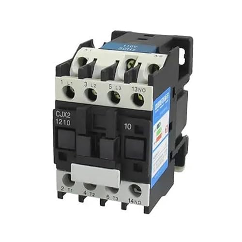660V 3 Phase 3P N/O AC Contactor DIN Rail 110V Coil CJX2-1210 von IIXUDXMSH