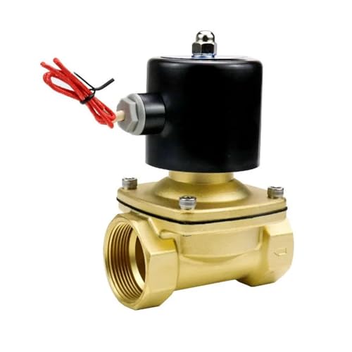 1-1/2 Zoll normalerweise geschlossenes Messing-Magnetventil 24 V 12 V 220 V 110 V Wasser-/Gasventile 1 Stück(G_110VAC_VITON-SEAL) von IJEKINNE