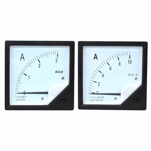 6C2 5A 10A 30A 50A 100A 300A/75mV DC Strom Analog Amperemeter Gauge Pointer Panel Meter 80x80mm DC Amp Meter Verwendung Mit Shunt 1Pcs(15A directly on) von IJEKINNE