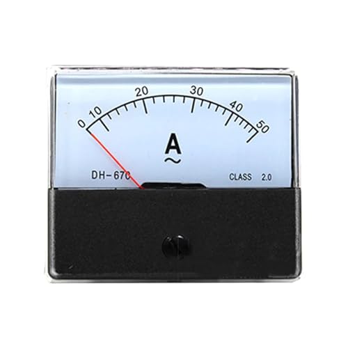 DH670 Analog Amp Panel Meter Strom Amperemeter Mechanische Zeiger 1-500A AC Ampere Meter DH-670 1Pcs(2A) von IJEKINNE