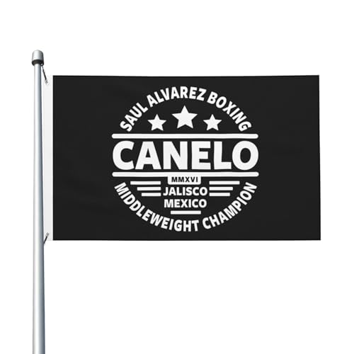 Canelo Boxer Alvarez-Flagge, doppelseitig, 90 x 150 cm, strapazierfähiges Polyester, lichtbeständig, Box-Fan-Banner, für den Innen- und Außenbereich von IJHRSFDST