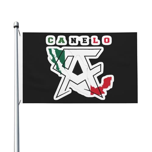 Canelo Boxer Alvarez-Flagge, doppelseitig, 90 x 150 cm, strapazierfähiges Polyester, lichtbeständig, Box-Fan-Banner, für den Innen- und Außenbereich von IJHRSFDST