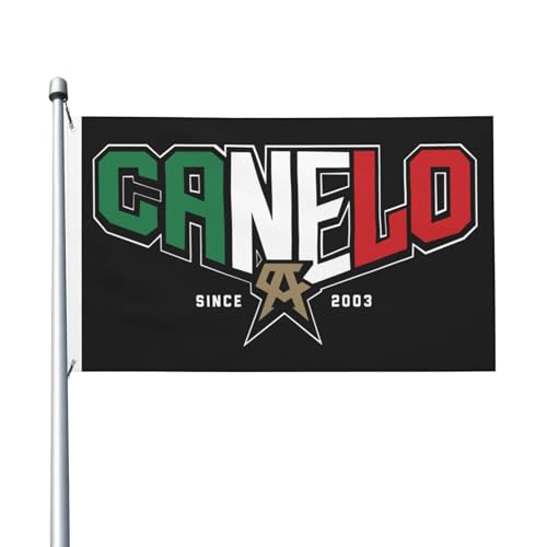 Canelo Boxer Alvarez-Flagge, doppelseitig, 90 x 150 cm, strapazierfähiges Polyester, lichtbeständig, Box-Fan-Banner, für den Innen- und Außenbereich von IJHRSFDST