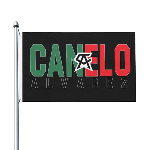Canelo Boxer Alvarez-Flagge, doppelseitig, 90 x 150 cm, strapazierfähiges Polyester, lichtbeständig, Box-Fan-Banner, für den Innen- und Außenbereich von IJHRSFDST