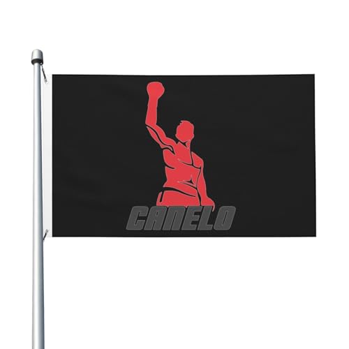 Canelo Boxer Alvarez-Flagge, doppelseitig, 90 x 150 cm, strapazierfähiges Polyester, lichtbeständig, Box-Fan-Banner, für den Innen- und Außenbereich von IJHRSFDST
