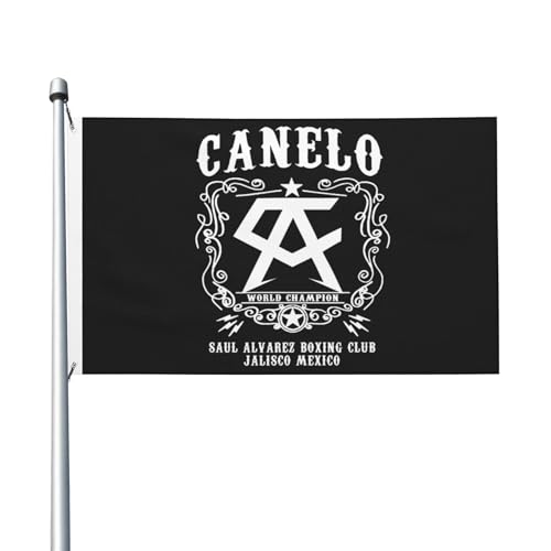 Canelo Boxer Alvarez-Flagge, doppelseitig, 90 x 150 cm, strapazierfähiges Polyester, lichtbeständig, Box-Fan-Banner, für den Innen- und Außenbereich von IJHRSFDST