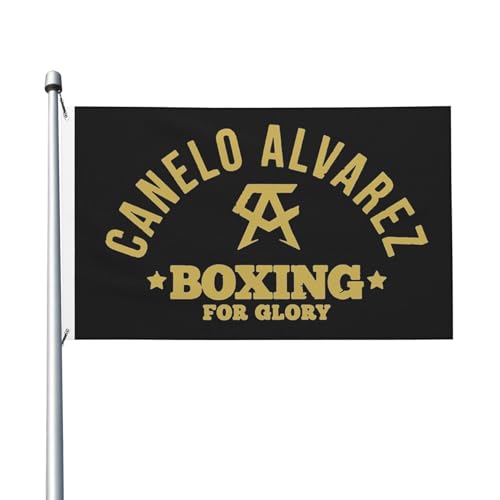 Canelo Boxer Alvarez-Flagge, doppelseitig, 90 x 150 cm, strapazierfähiges Polyester, lichtbeständig, Box-Fan-Banner, für den Innen- und Außenbereich von IJHRSFDST