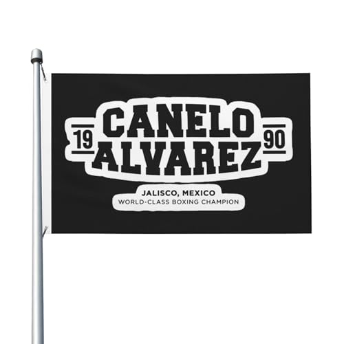 Canelo Boxer Alvarez-Flagge, doppelseitig, 90 x 150 cm, strapazierfähiges Polyester, lichtbeständig, Box-Fan-Banner, für den Innen- und Außenbereich von IJHRSFDST