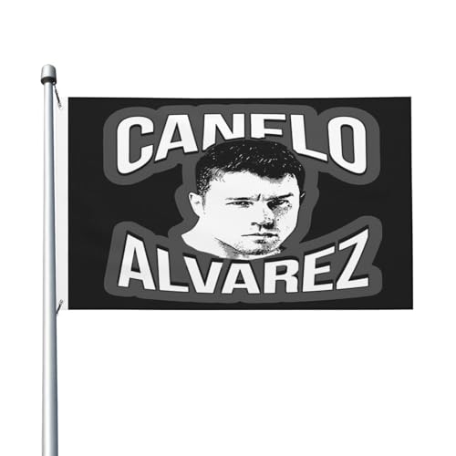 Canelo Boxer Alvarez-Flagge, doppelseitig, 90 x 150 cm, strapazierfähiges Polyester, lichtbeständig, Box-Fan-Banner, für den Innen- und Außenbereich von IJHRSFDST