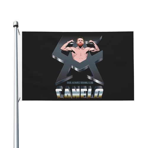 Canelo Boxer Alvarez-Flagge, doppelseitig, 90 x 150 cm, strapazierfähiges Polyester, lichtbeständig, Box-Fan-Banner, für den Innen- und Außenbereich von IJHRSFDST