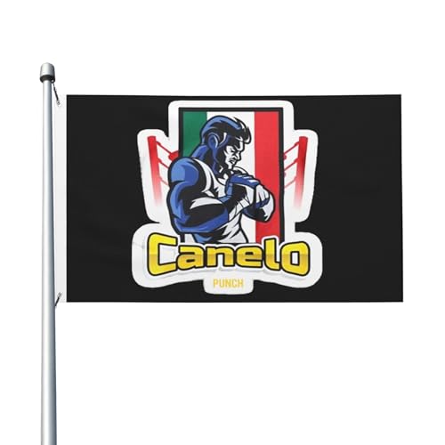 Canelo Boxer Alvarez-Flagge, doppelseitig, 90 x 150 cm, strapazierfähiges Polyester, lichtbeständig, Box-Fan-Banner, für den Innen- und Außenbereich von IJHRSFDST