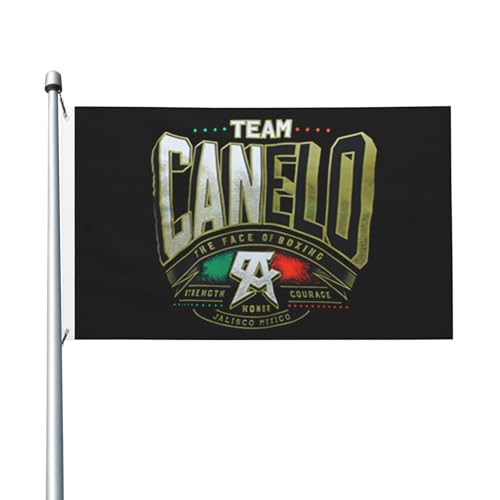 Canelo Boxer Alvarez-Flagge, doppelseitig, 90 x 150 cm, strapazierfähiges Polyester, lichtbeständig, Box-Fan-Banner, für den Innen- und Außenbereich von IJHRSFDST