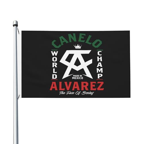 Canelo Boxer Alvarez-Flagge, doppelseitig, 90 x 150 cm, strapazierfähiges Polyester, lichtbeständig, Box-Fan-Banner, für den Innen- und Außenbereich von IJHRSFDST